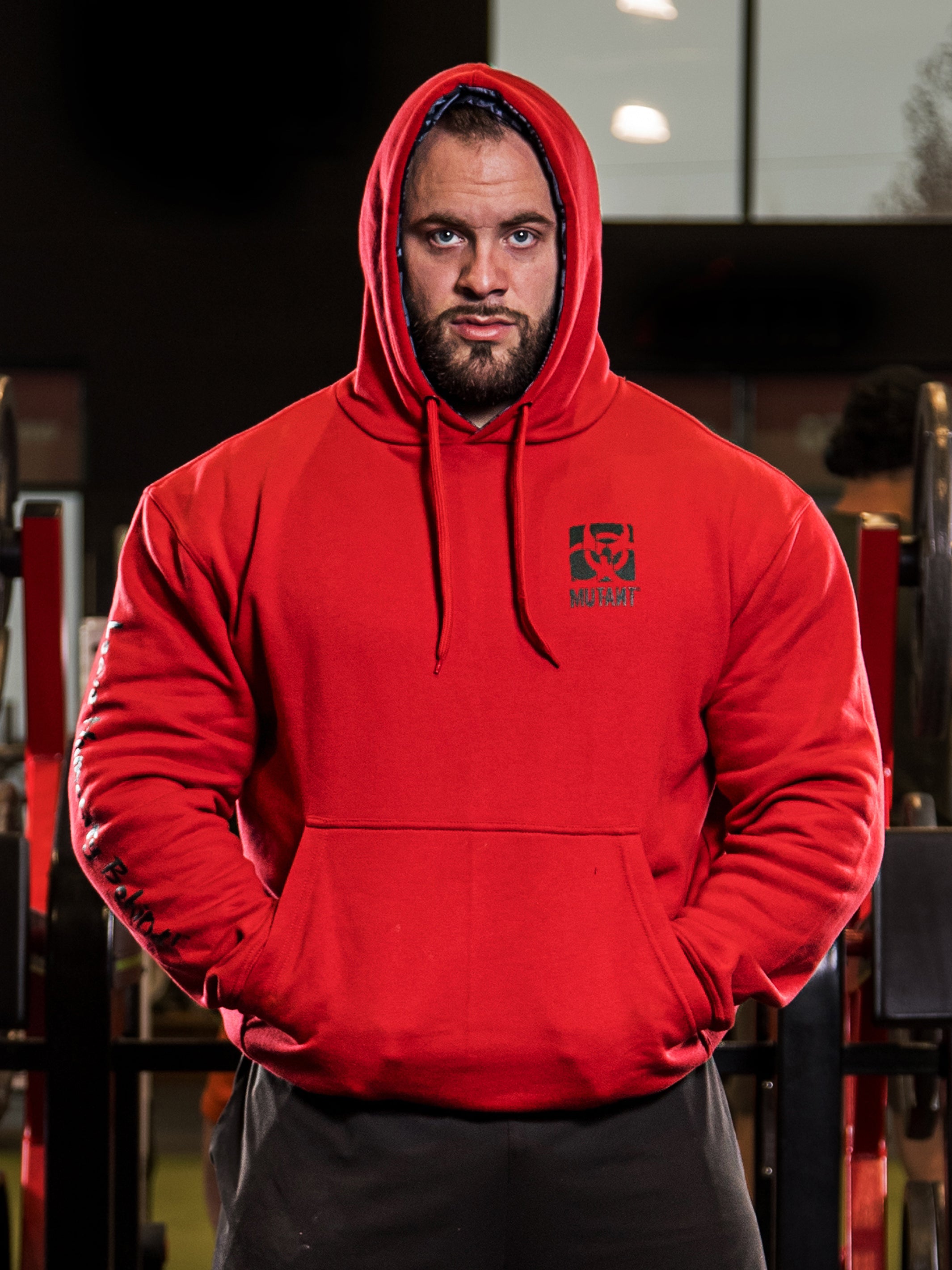 Gym shop red hoodie